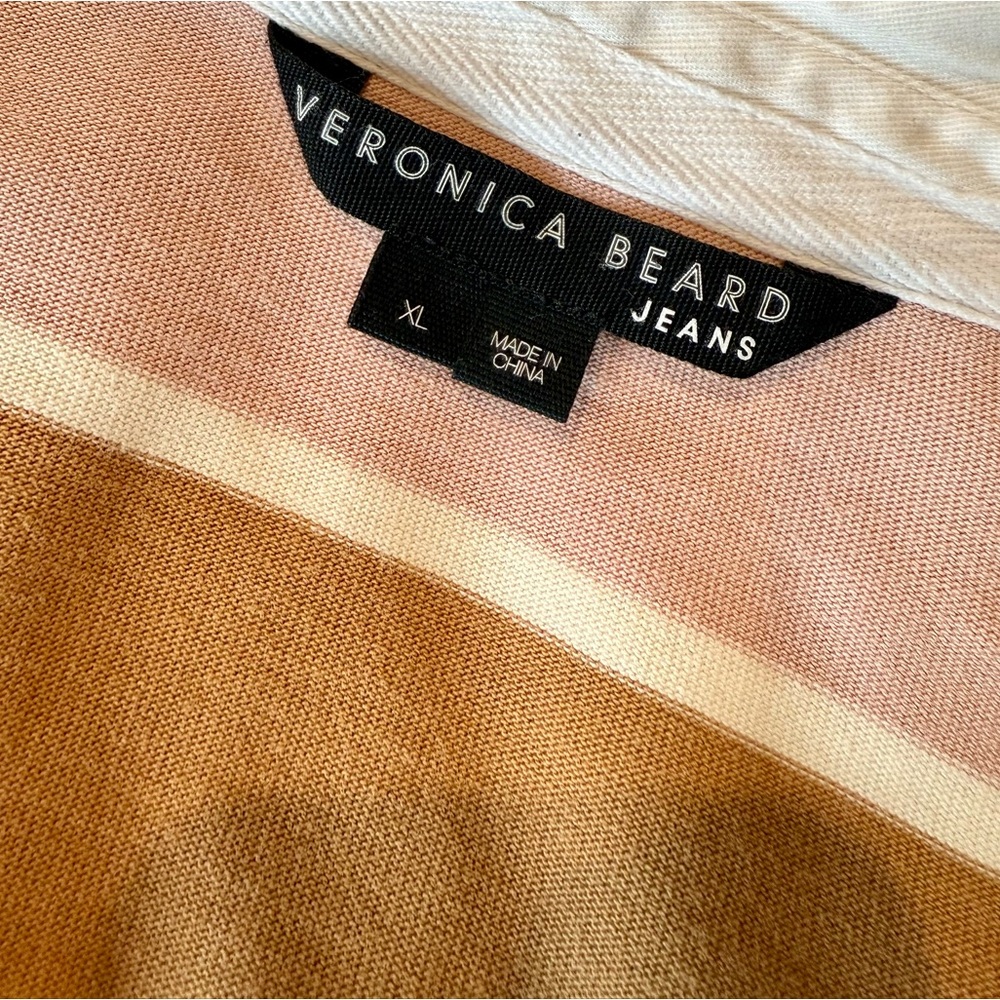 Veronica Beard Striped Rugby Polo Shirt - Picture 6 of 7